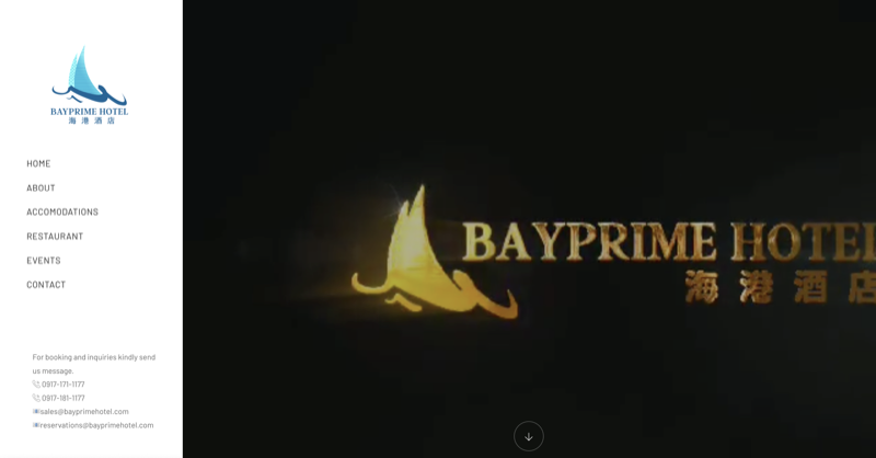 Bayprime Hotel Website