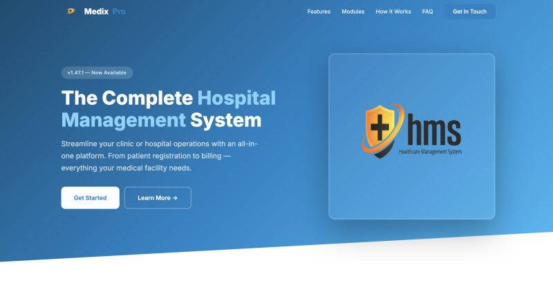 MedixPro HMS - Hospital Management System